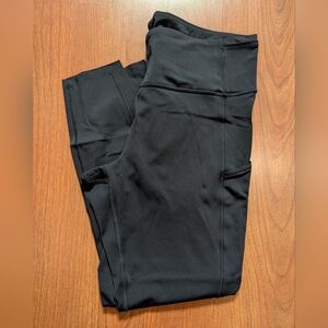 lululemon Fast and Free High Rise Crop 23" Size 12 Black W5BXQS